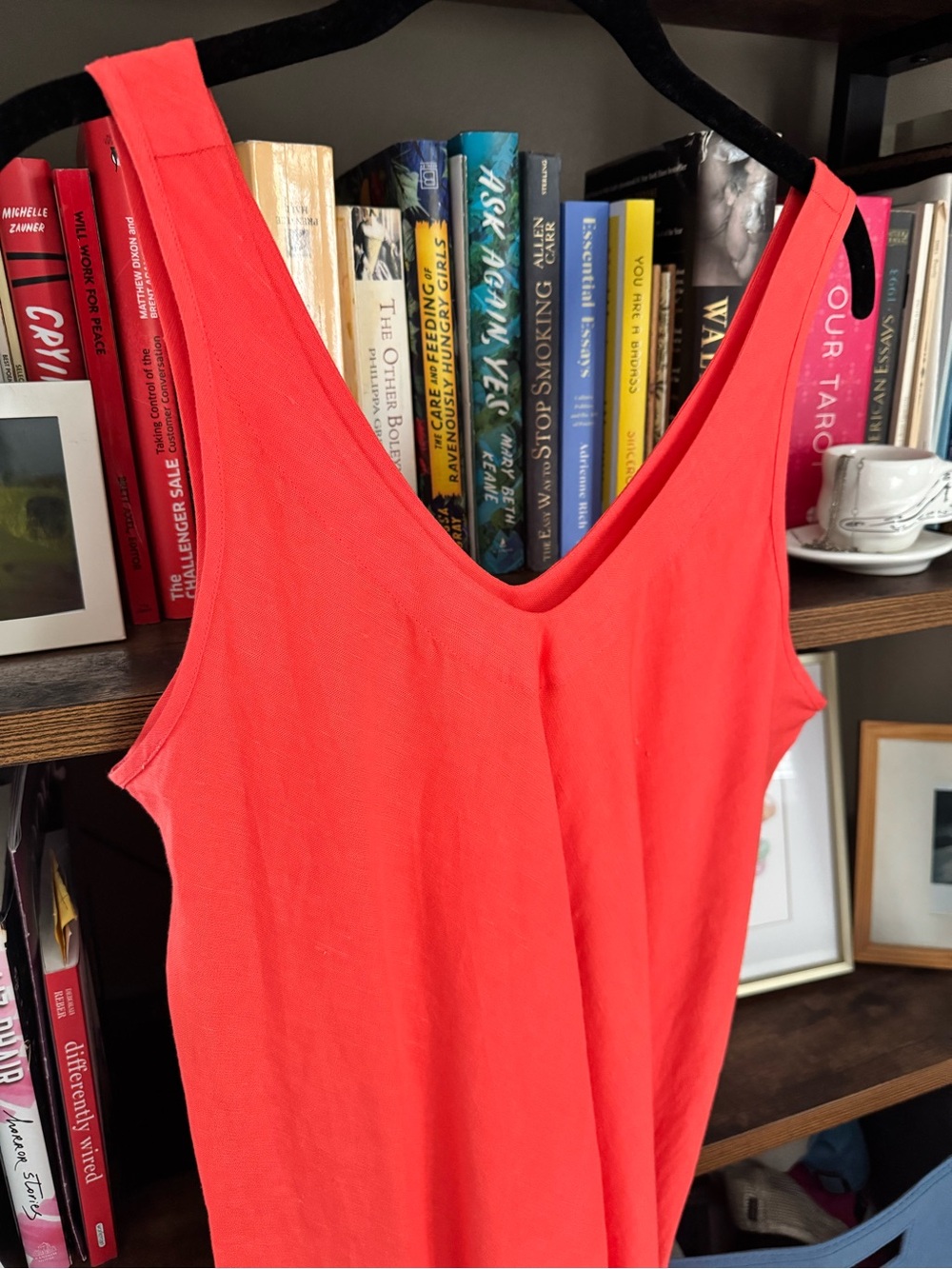Tommy Bahama Coral Maxi Dress with Raw Hem NWOT - Picture 3 of 4